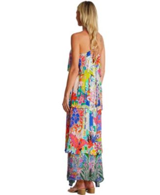 Women's Flowing Tiered Skirt Maxi Dress