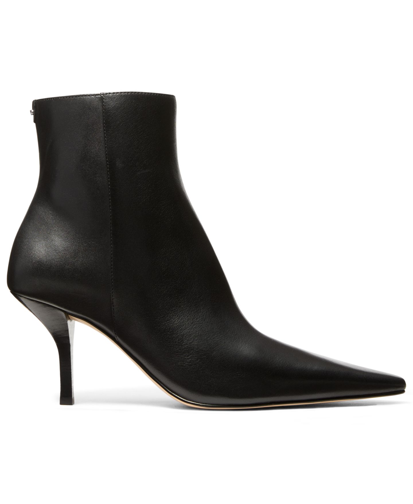 Женские ботинки Michael Kors Selina Side Zip Booties, цвет: Чёрный кожаный — фото 2