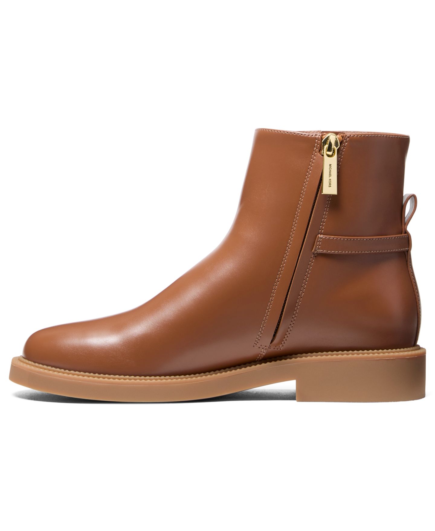 Женские ботинки Michael Kors Mandy Block Heel Booties, цвет: Светло-коричневый — фото 3