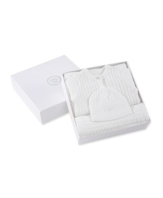Baby Boys' and Girls' Cardigan, Blanket and Hat Gift, 3-Piece Set