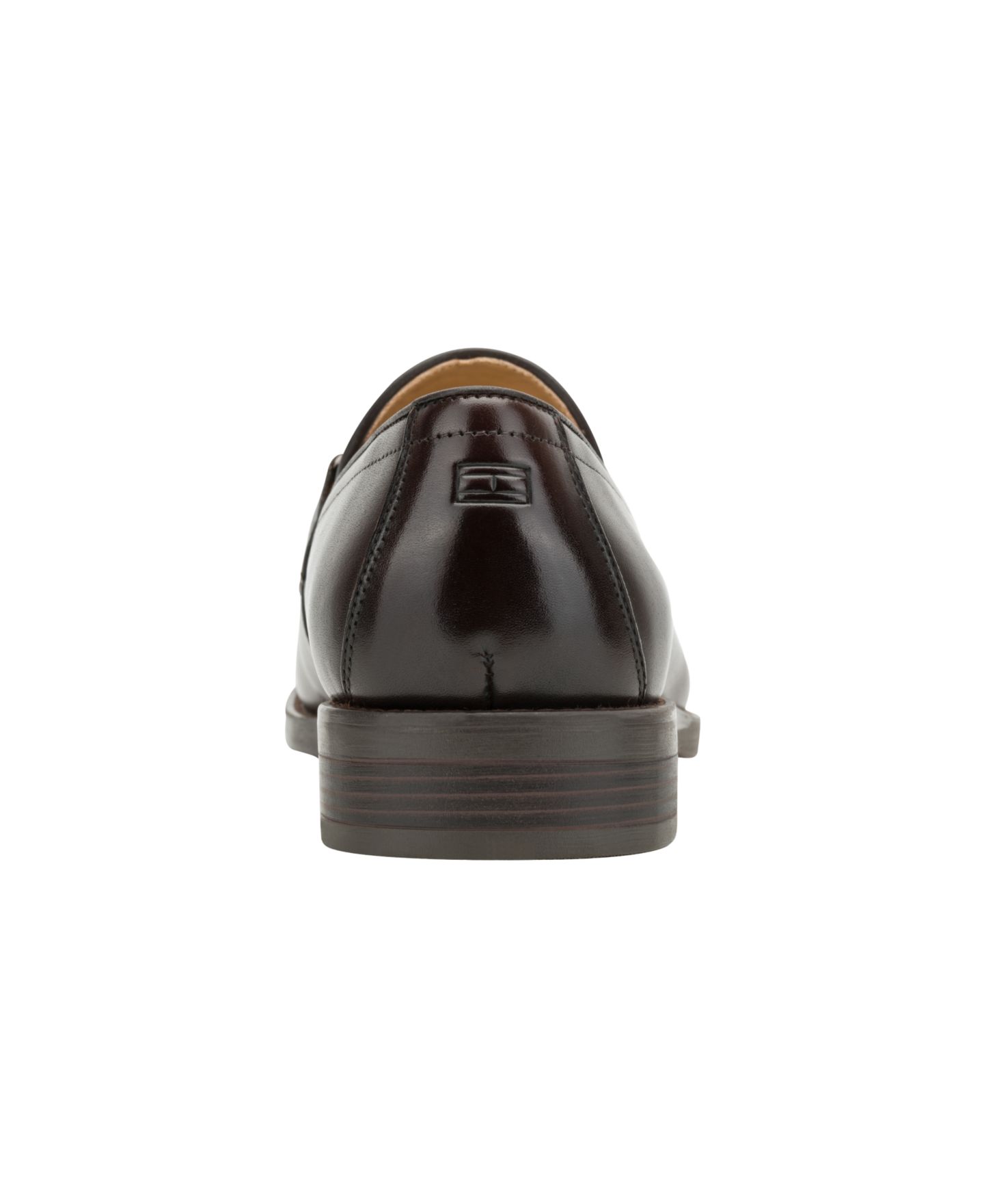 Мужские туфли Tommy Hilfiger Caydin Leather Dress Loafers, цвет: Коричневый кожаный — фото 3