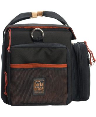 Black DV Organizer Field Production Bag with Universal Cradle for Most Mini DV Cameras & Accessories