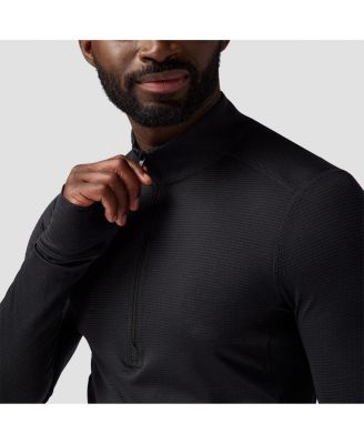 Men's Pines Microgrid Ultra-Lt Baselayer 1/4-Zip Top Lightweight Long Underwear Tops