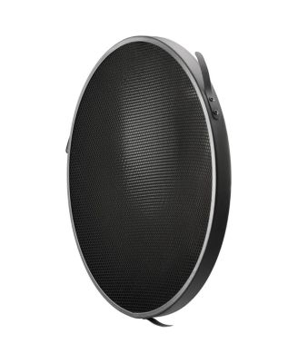 45-Degree Deep Focus Reflector with Honeycomb Grids & Diffusion, Bowens-Mount, Silver/Black