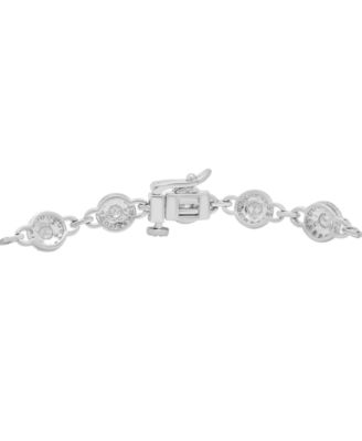 Diamond Bracelet (2 ct. t.w.) in 10k White Gold, Macys Exclusive