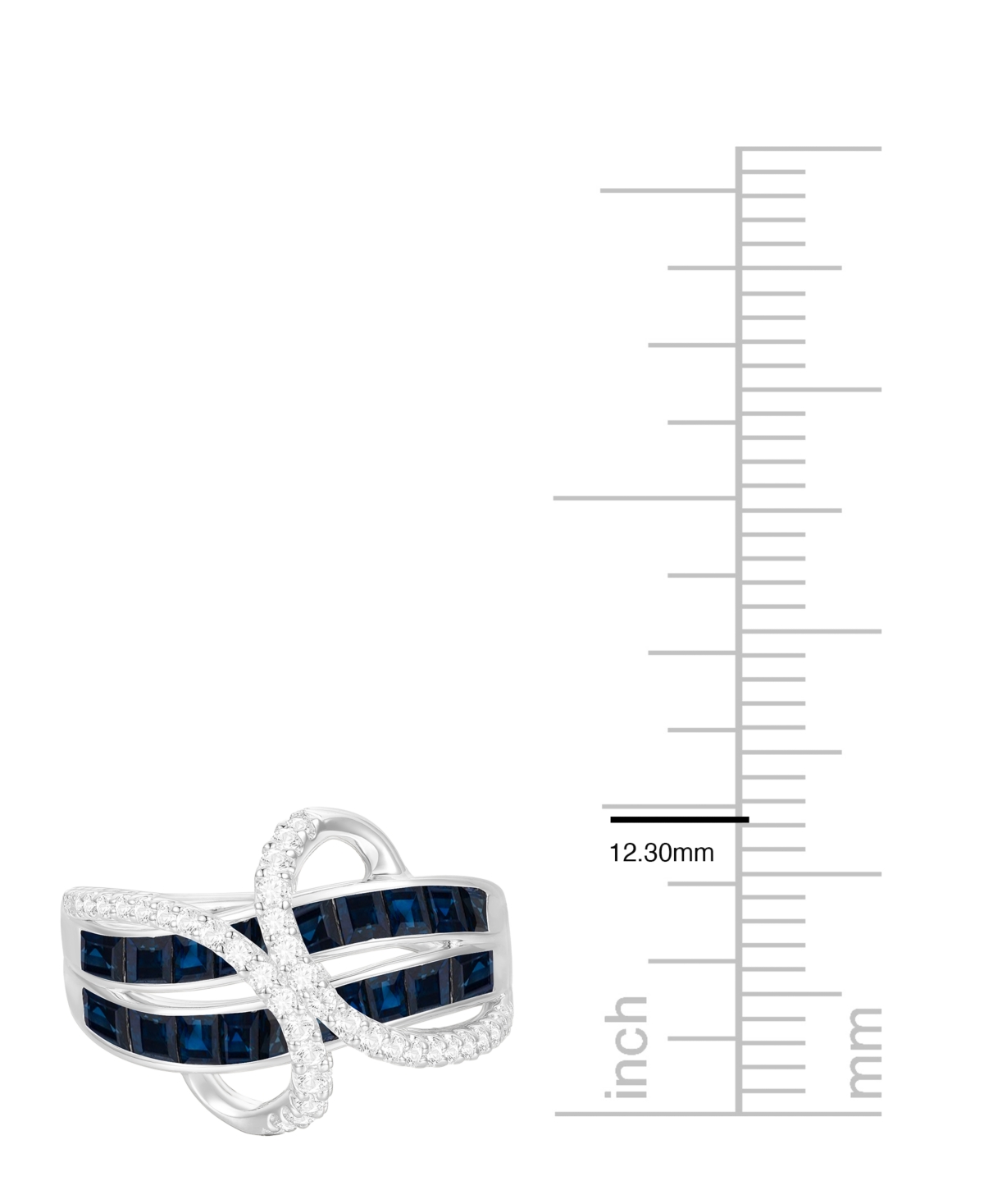 Macy's Emerald (1-3/4 Ct. T.w.) And Diamond (1/3 Ct. T.w.) Ring In 14k Gold (also In 14k White Gold Sapphir In Blue