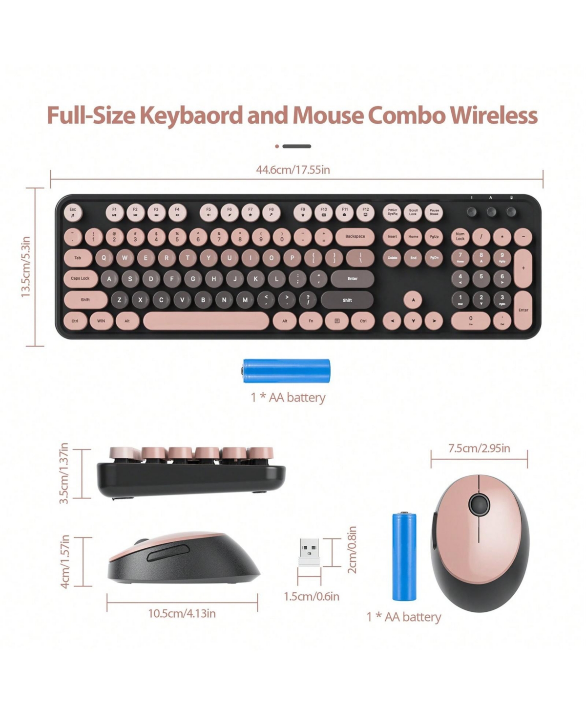 Wireless Keyboard And Mouse Set