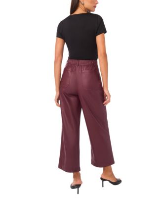 Women's Cropped Front Pocket Mid Rise Pants