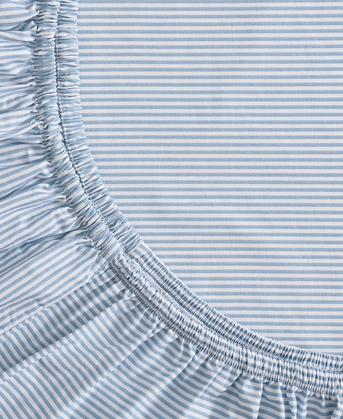 Tommy Hilfiger Williamstown Stripe Contrast Hem 200-Thread Count Cotton -Pc. Sheet Set