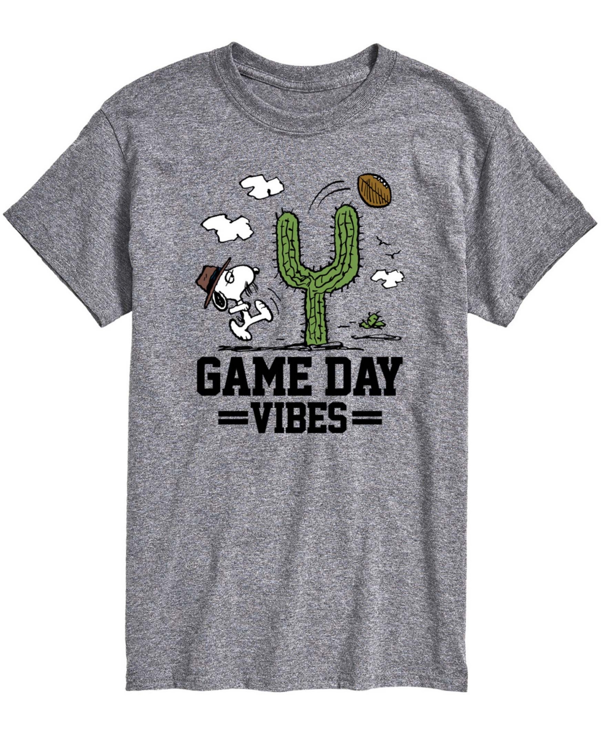 Airwaves Men's Peanuts Core Short Sleeve T-Shirt - Gray