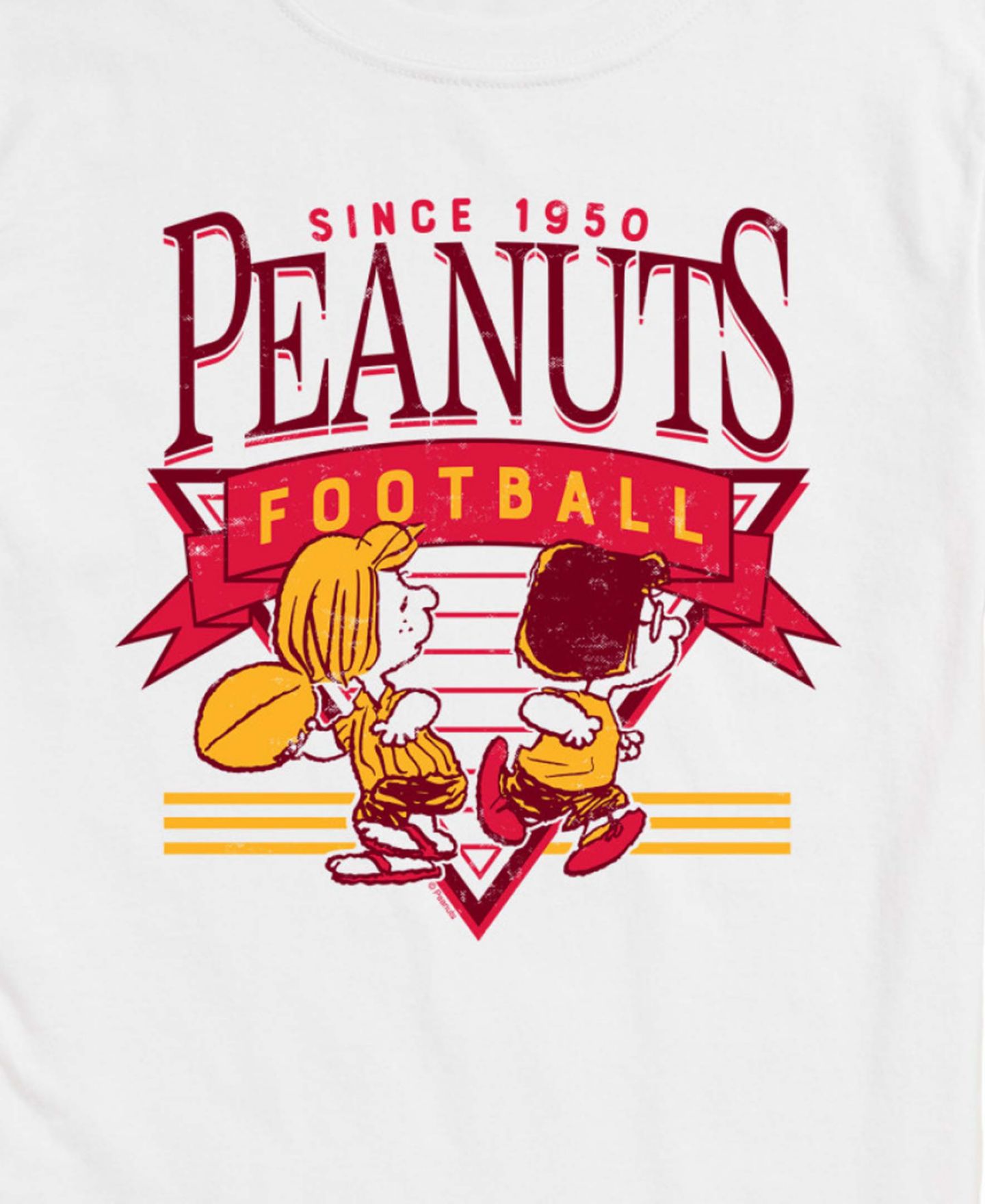 Мужская футболка AIRWAVES Peanuts Football Short-Sleeve, цвет: Белый — фото 2