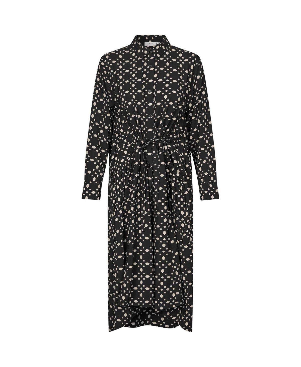 Masai Copenhagen Women's MaNovany Long Sleeve Shirt Midi Dress