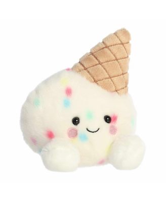Mini Sprinkle Ice Cream Palm Pals Adorable Plush Toy White 5"