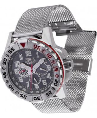 Unisex 47213 Invicta Racing Quartz Chronograph Grey, Gunmetal Dial Watch