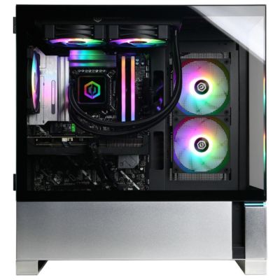 Gamer Supreme Liquid Cooled Gaming Desktop Computer, Intel Core Ultra 7 265KF 3.9GHz, 32GB RAM, 2TB SSD, AMD Radeon RX 9060 XT 16GB,