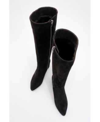 Sejas Leather Block Heel Knee-High Boot (Women)