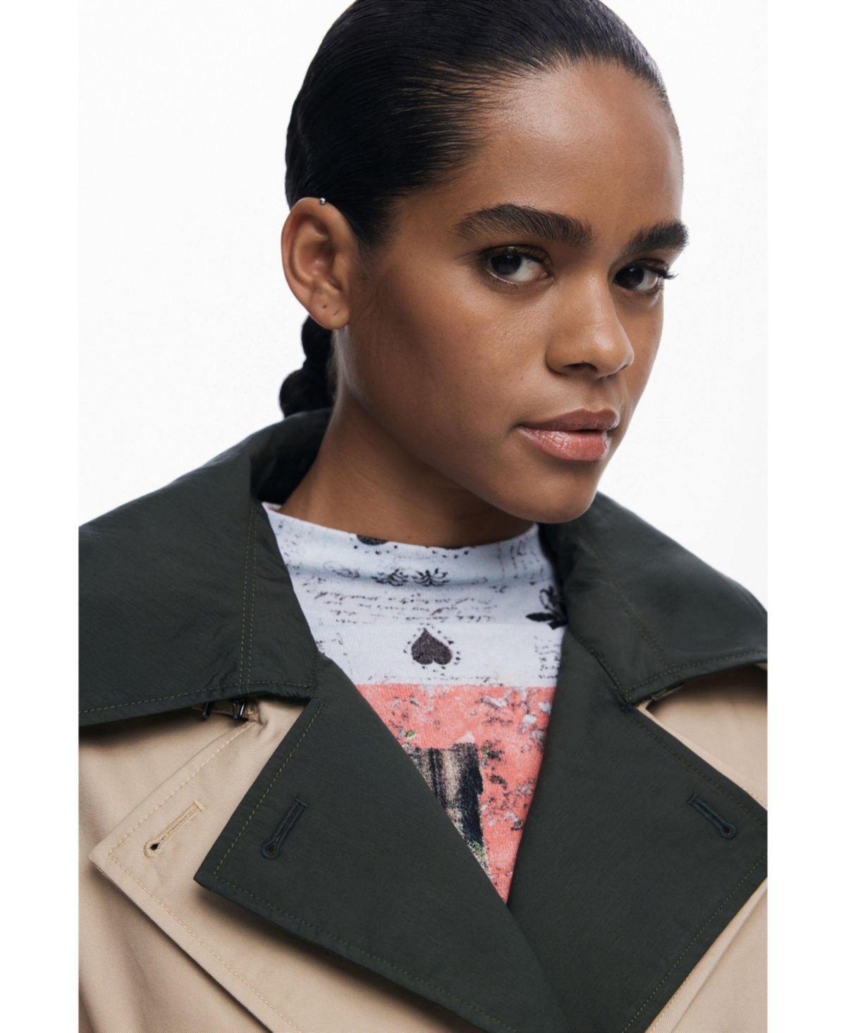 Desigual Women's Double-lapel trench coat