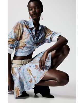 Women's Striped shirt with flowers