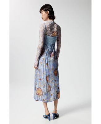 Women's Two-material strappy dress