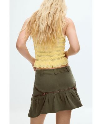 Women's Short skirt with zippers