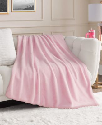 Rabbit Mink Faux Fur Throw, 50" x 70"