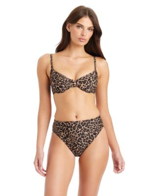 Women's French Kitty High Leg High-Rise Swim Bottoms