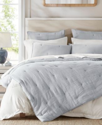 Harbor House Breeze Cotton Embroidered 3-Pc. Quilt Set, Full/Queen