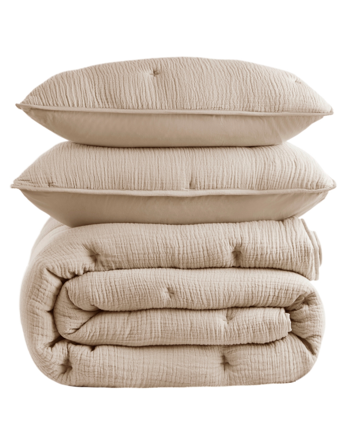Harbor House Breeze Cotton Embroidered 3-pc. Quilt Set, Full/queen In Brown