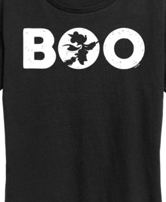Disney Halloween Minnie Mouse Boo Women's Short Sleeve Graphic T-shirts
