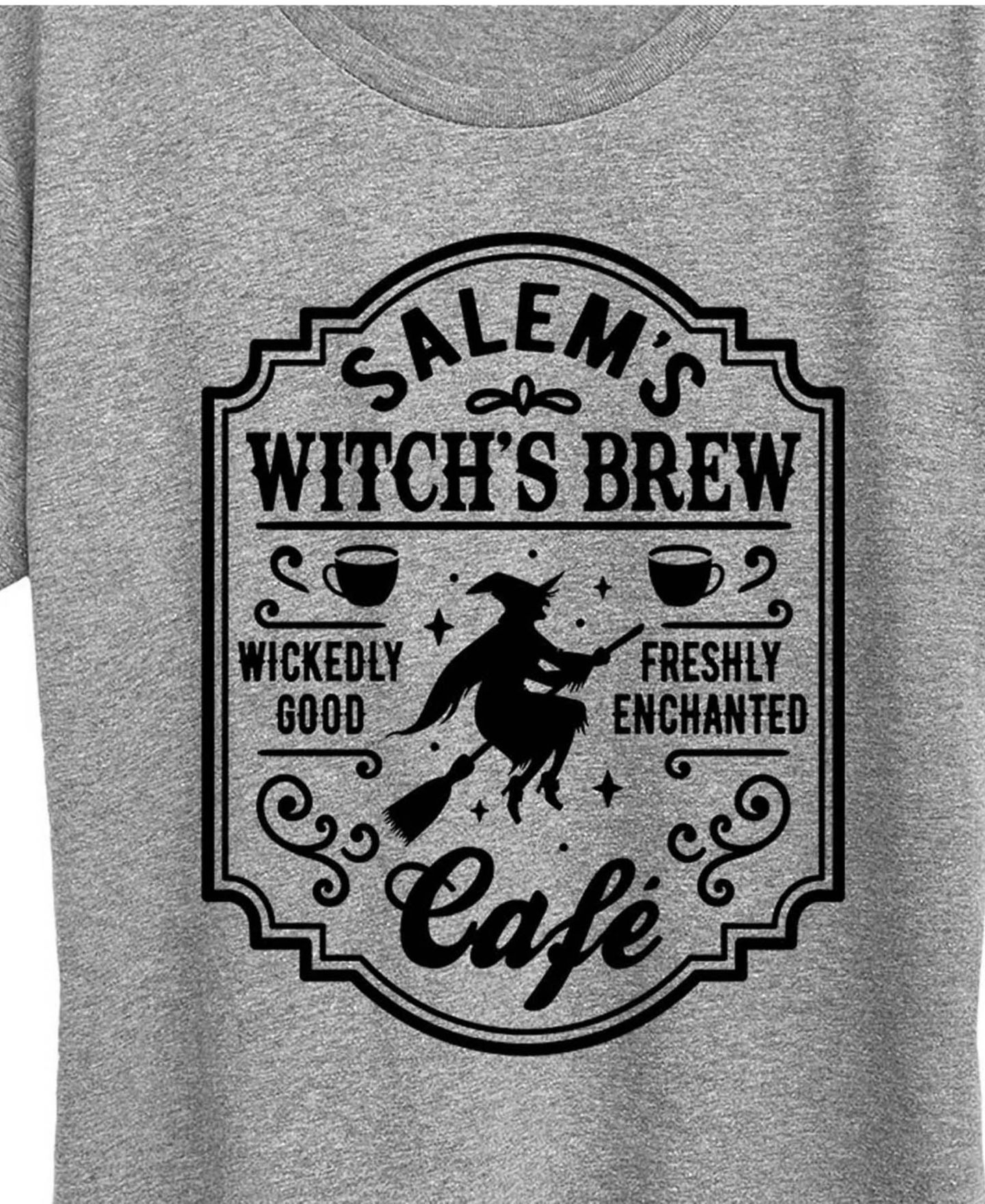 Женские футболки Hybrid Apparel Halloween Salem's Witch's Brew Short Sleeve Graphic T-shirts, цвет: Зелёный — фото 4