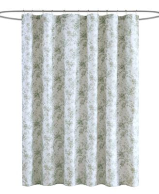 Walled Garden Tonal Floral Shower Curtain, 72" x 84"
