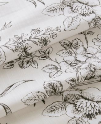 Branch Toile Vintage Floral Shower Curtain, 72" x 72"