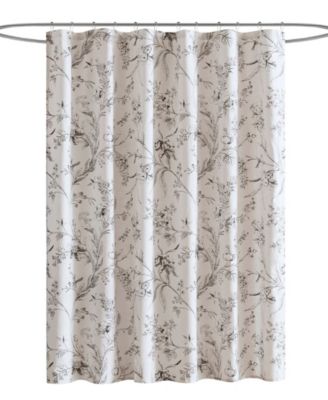Branch Toile Vintage Floral Shower Curtain, 72" x 84"