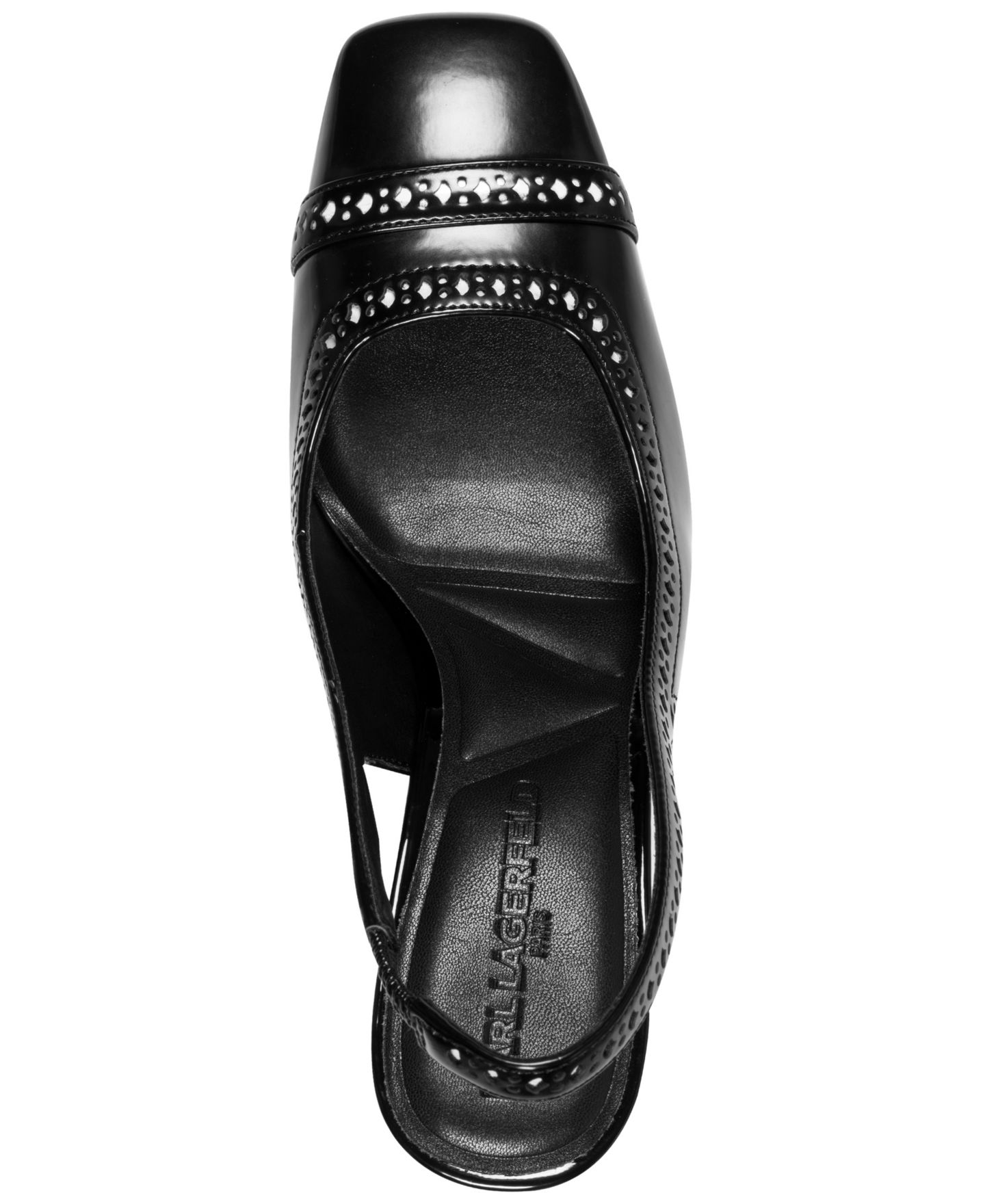 Женские туфли KARL LAGERFELD PARIS Siofra Square Toe Heels, цвет: Угольный — фото 4