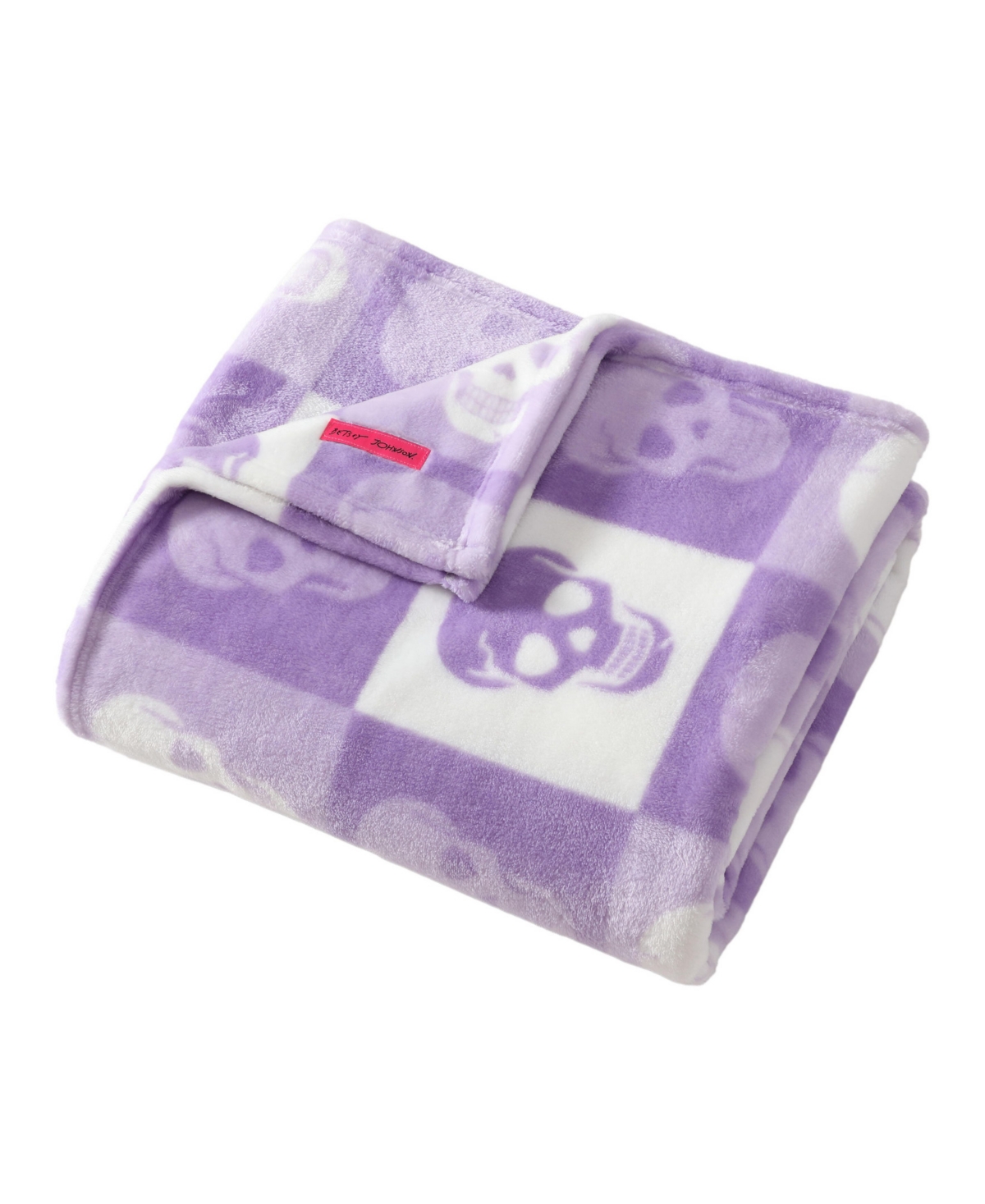 Betsey Johnson Halloween Printed Ultra Soft Plush Blanket, 70" X 50" In Purple