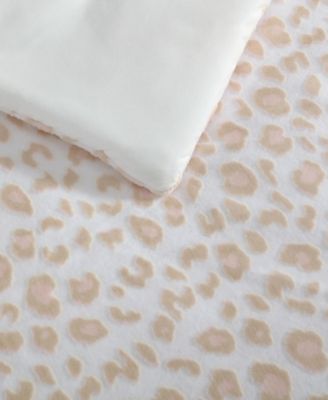 Betseys Leopard Burnout Velvet 3-Pc. Comforter Set, Queen