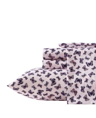 Printed Brushed Microfiber 6-Pc. Sheet Set, Queen