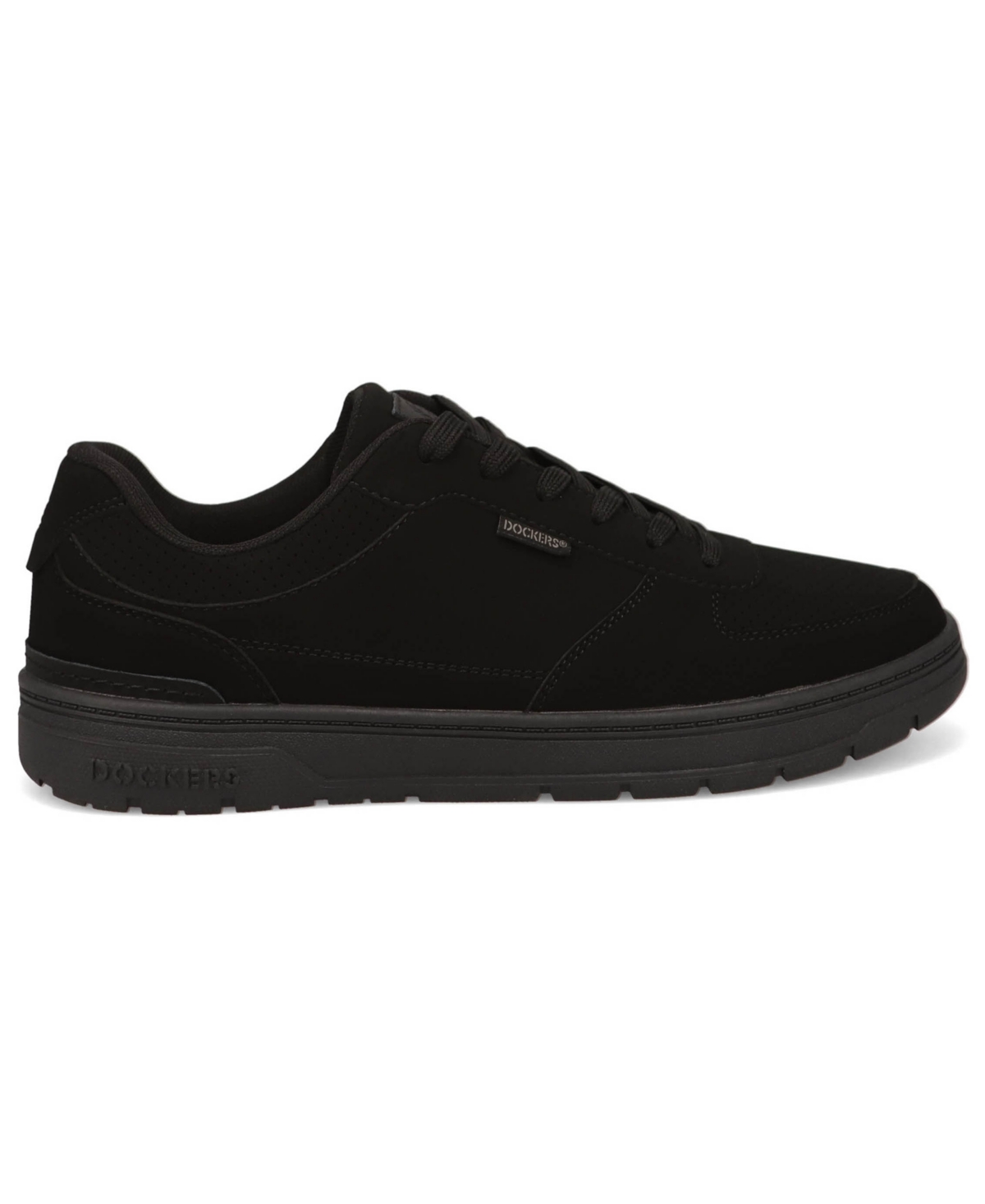 Dockers Mens Frederick Synthetic Leather Casual Sneaker In Black