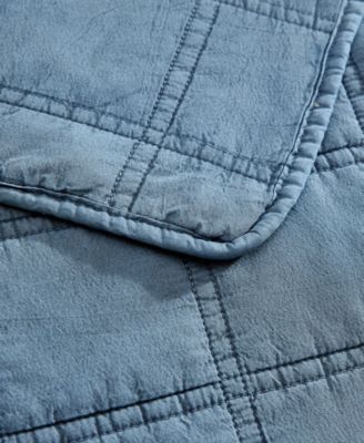 Solid Stonewashed 3-Pc. Quilt Set, King