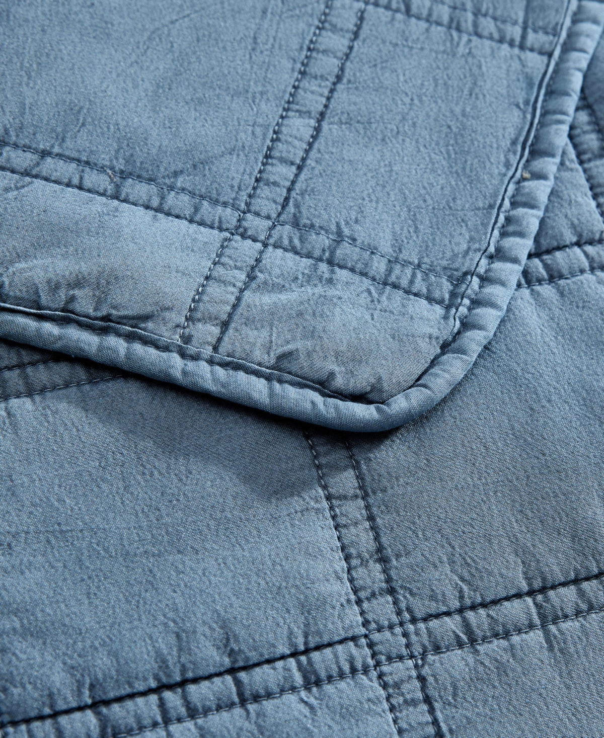 Kenneth Cole New York Solid Stonewashed 3-pc. Quilt Set, King In Blue