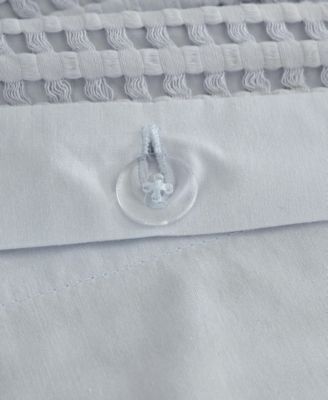 Solid Waffle 3-Pc. Duvet Cover Set, King