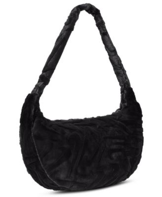 Sportswear Faux Fur Slouchy Bag