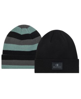 Champion - Men's 2-Piece Charlie Logo Embroidered Beanie Set