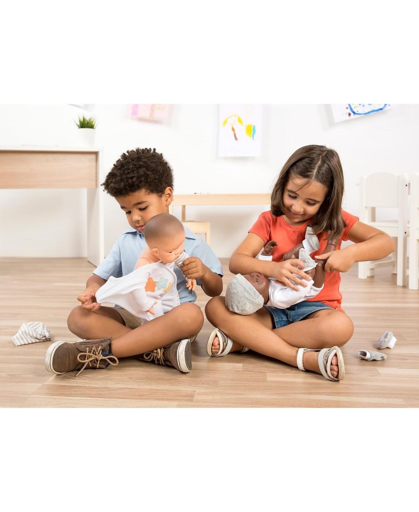 Детские пижамы MINILAND 15 3/4" Footed Pajama Set, Ages 3+, цвет: Серый разноцветный — фото 3