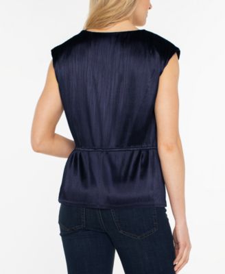Women's V-Neck Peplum Top