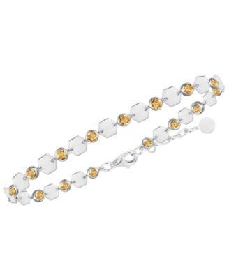 Macy's - Citrine Luna Bracelet (2 ct. t.w.) in Sterling Silver