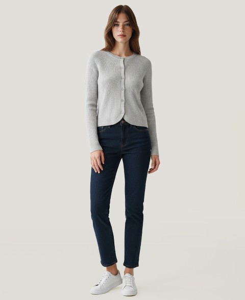 Женские NAADAM Soft by Women's Tulip Hem Cashmere Cardigan Sweater