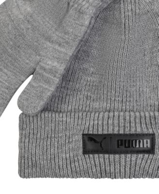 Men's 2-Piece Cuff Beanie and Gloves Set