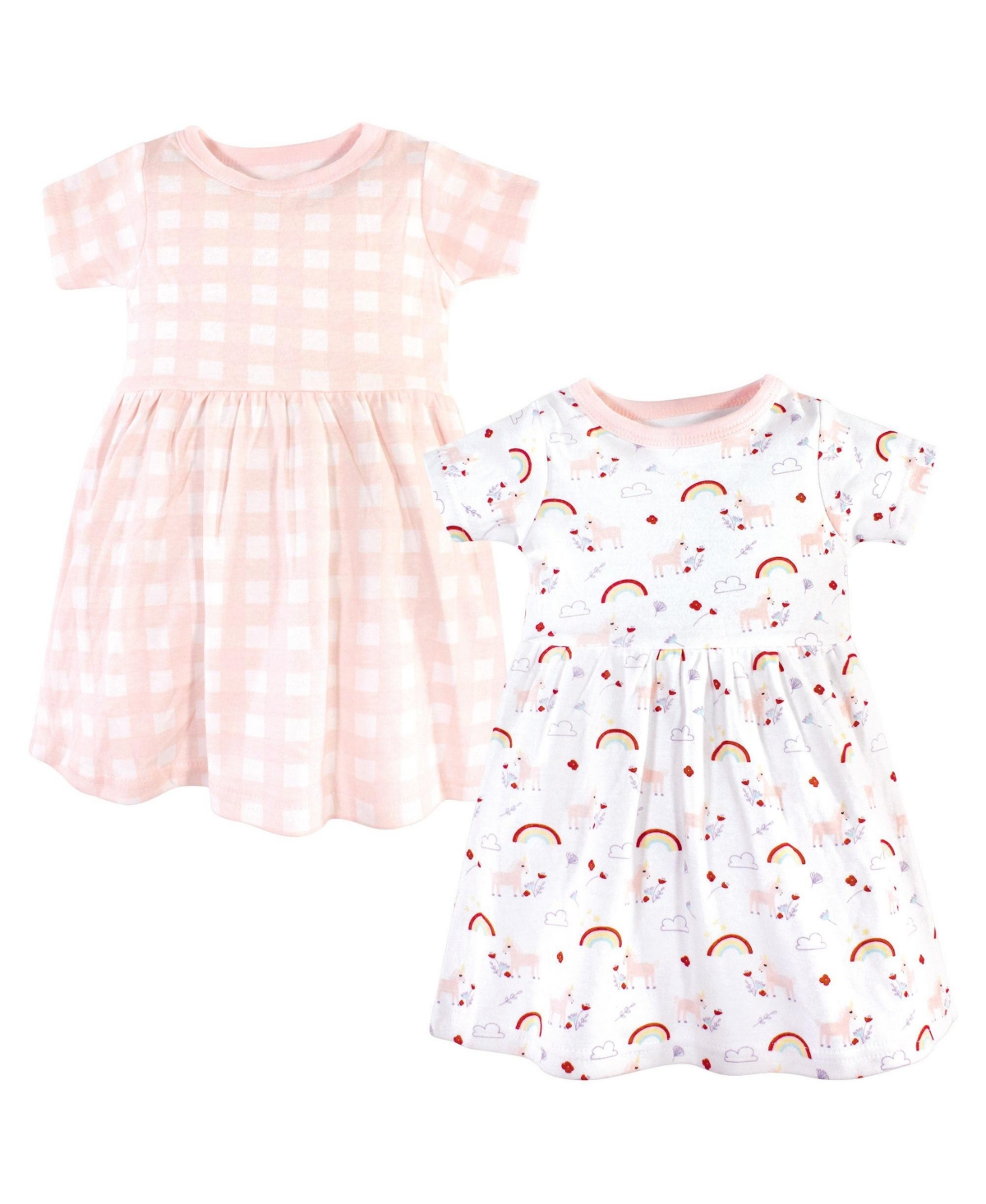 Luvable Friends Toddler Girls Stylish All-Season Dress 2Pk