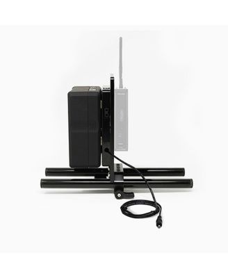 15mm Rail Mount Cheese Plate with 3-Stud Battery Plate and 18" LEMO Power Cable for Canon C200/C300 Mark II